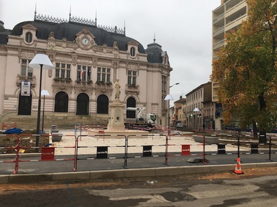 Derniers travaux place Genevès et quelques perturbations