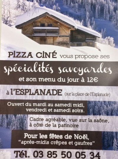 Mâcon : les spécialités savoyardes de Pizza Ciné !