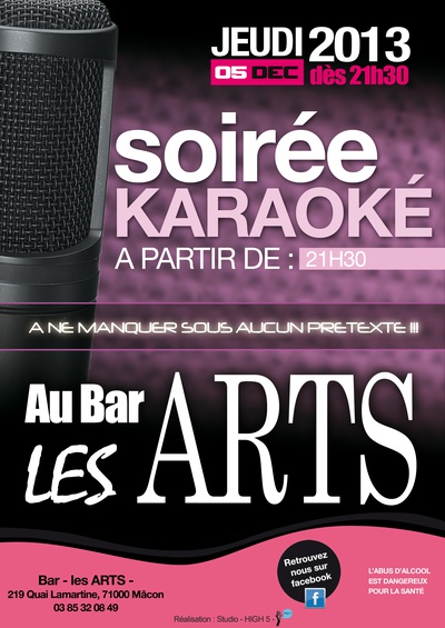 Mâcon : soirée karaoké au bar Les Arts !