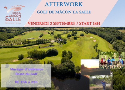 Soirée afterwork au golf de Mâcon La Salle