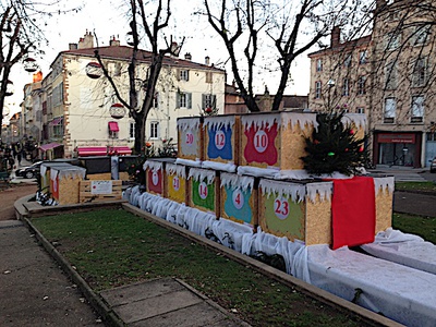 Le calendrier de l'Avent vous attend place de la Barre