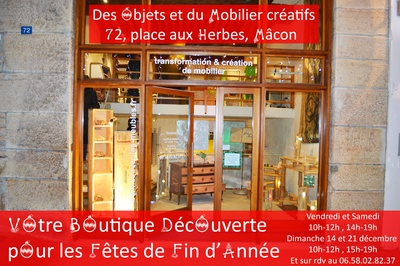 Mâcon : Objets et mobiliers pour un Noël créatif