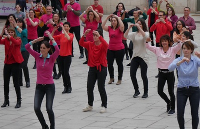 Printemps des boutiques : le flashmob des commerçants en images