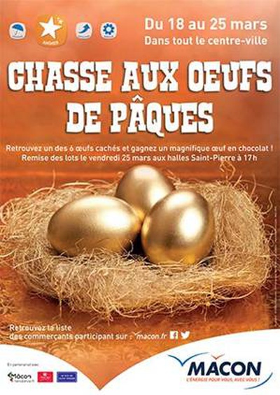 Chasse aux œufs de Pâques dans le centre-ville !