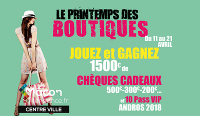 Tentez votre chance et gagnez avec le Printemps des boutiques