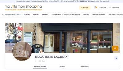 Votre boutique est présente sur "Mavillemonshopping.fr"