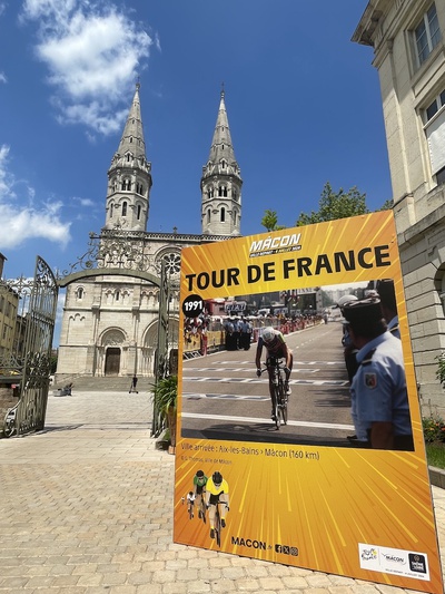 Une expo urbaine pour (re)découvrir le Tour de France à Mâcon